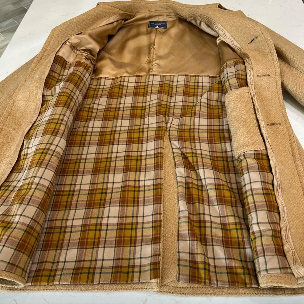 Vintage The Men’s Shop JCPenney Camel Wool Overcoat – Size 44 – Classic Menswear - Picture 5 of 15